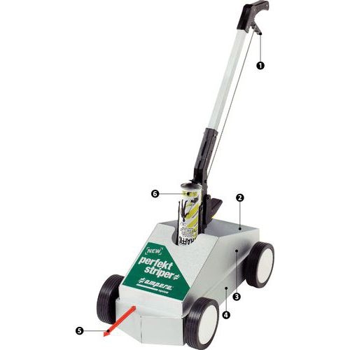 Kit de traçage Perfekt Striper®+ 1 aérosol Traffic extra blanc - Image 2