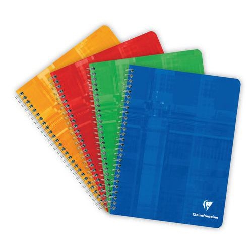 Cahier 90g reliure hélicoïdale 100 pages 17x22 cm seyes - Image principale