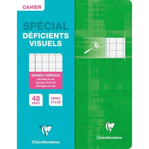 Cahier 90g 48 pages seyes 2.5 mm agrandi 10/10 format 17 x 22 cm - Image 5