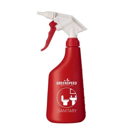 Flacon spray vide 650 mL pour sanitaire - Rouge - Image principale