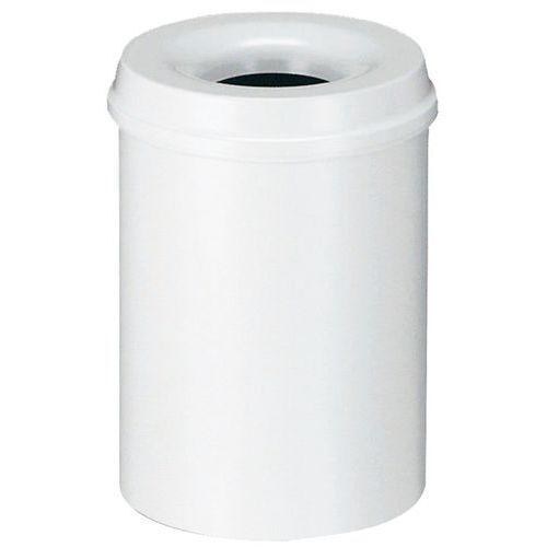 Poubelle anti-feu 15L Gris - Image principale
