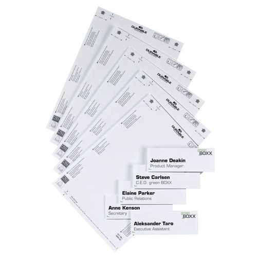 50 étiquettes bristols imprimable 14.9x5.25 cm - Image principale