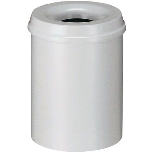 Poubelle anti-feu 30L Gris - Image principale