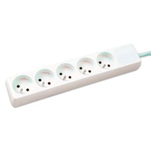Multiprise 5 prises sans interrupteur blanche - 1,5 m - Image principale