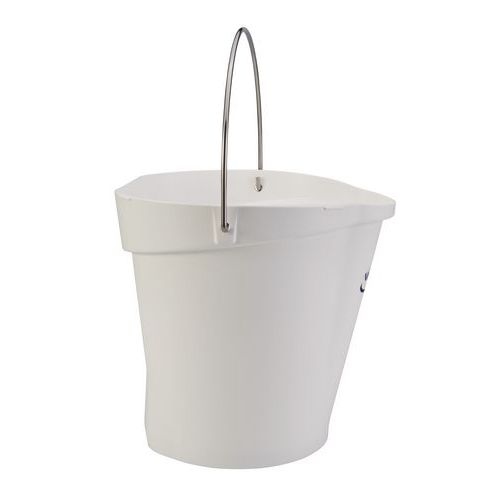 Seau gradué avec bec verseur - Blanc - 12 L - Image 2