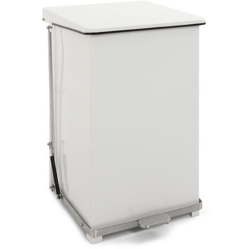 Conteneur à pédale industriel - 152 L, Coloris : Blanc - Image principale