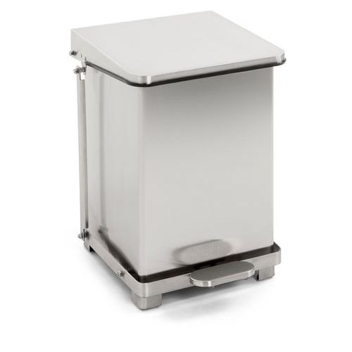 Conteneur à pédale industriel - 27 L, Coloris : Gris - Image principale