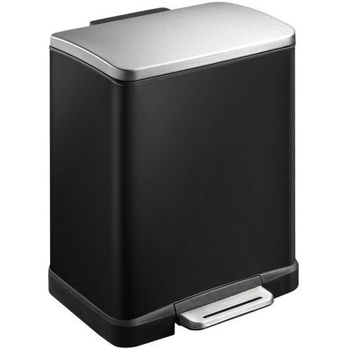 Poubelle à pédale E-Cube Tri-sélectif 10+9 L, Matériau : Acier - Image principale