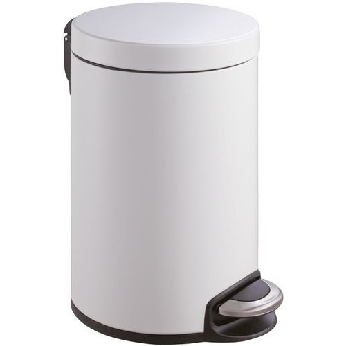 Poubelle à pédale Serene 20 ltr EKO blanc - Image principale