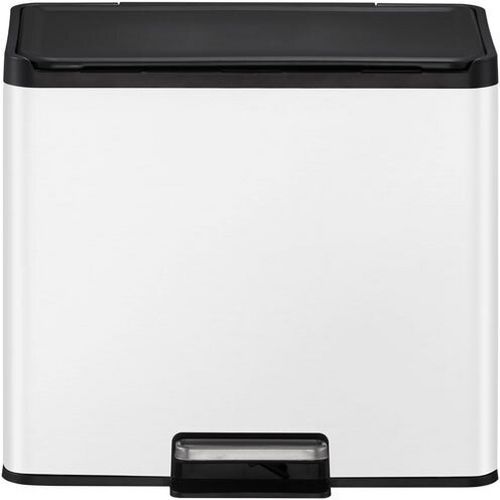 Poubelle à pédale Essential Recycler Step Bin 20+9 L blanc - Image principale