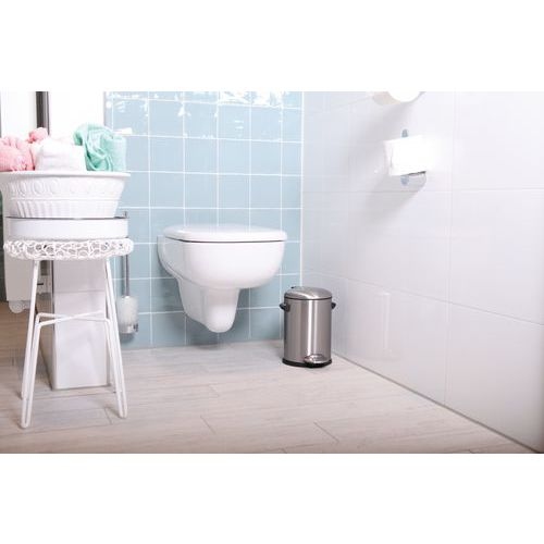 Poubelle à pédale Belle Deluxe 3L, Matériau : Inox - Image 3