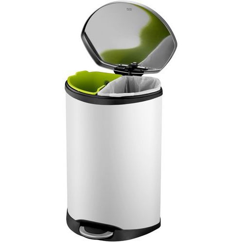 Poubelle Shell pour le tri sélectif 44L, Matériau : Acier inox - Image 3