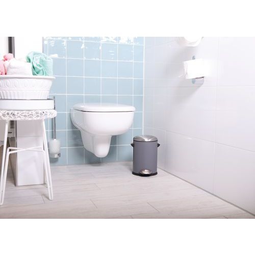 Poubelle à pédale Belle Deluxe 3 L  - EKO, Coloris : Gris - Image 4