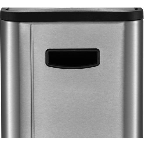 Poubelle à pédale Ecoslim Step Bin 20+20 L EKO inox mat - Image 5