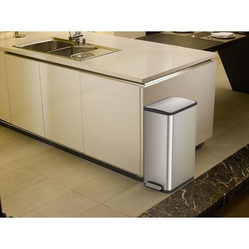 Poubelle à pédale Ecoslim Step Bin 20+20 L EKO inox mat - Image 3
