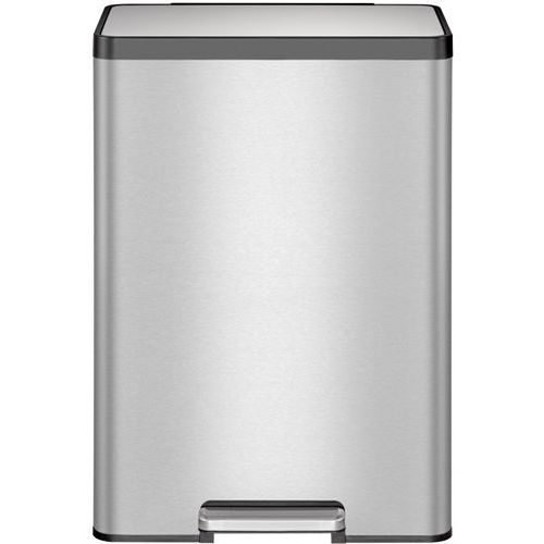 Poubelle à pédale Ecocasa II Recycling Step Bin 20+20 L inox - Image 4