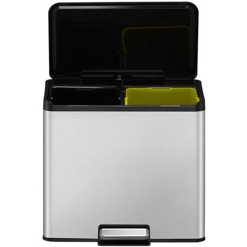 Poubelle à pédale Essential Recycler Step Bin 15+15 L inox m - Image 3