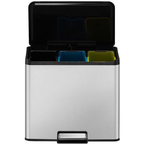 Poubelle à pédale Essential Recycler Step Bin 9+9+9 L inox m - Image 3