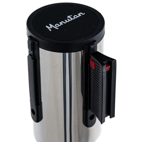 Poteau acier inoxydable à sangle 5 m - Socle à roulettes - Manutan Expert - Image 4