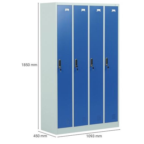 Vestiaire industrie propre 4 colonnes - A monter - Manutan - Image 4