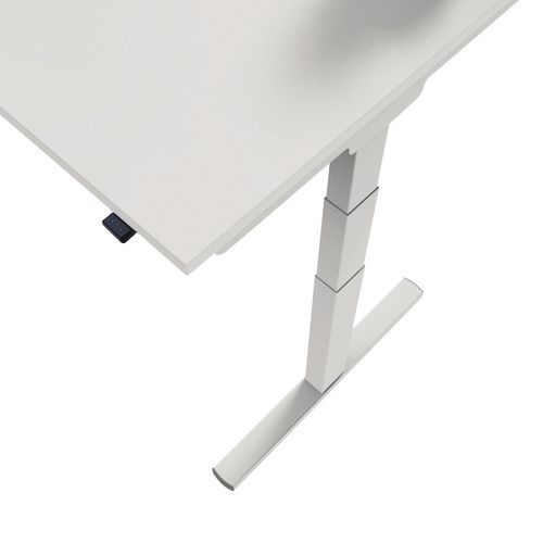 Bureau électrique ergonomique Kelli Blanc 160 cm - Image 4