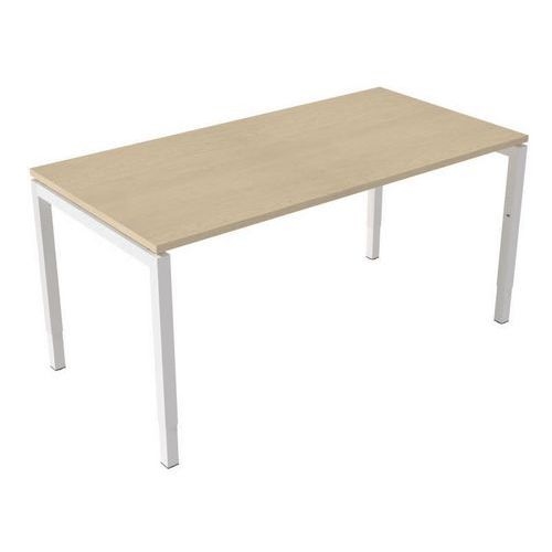 Bureau droit Kelli ergonomique à manivelle Chêne 160 cm - Image principale