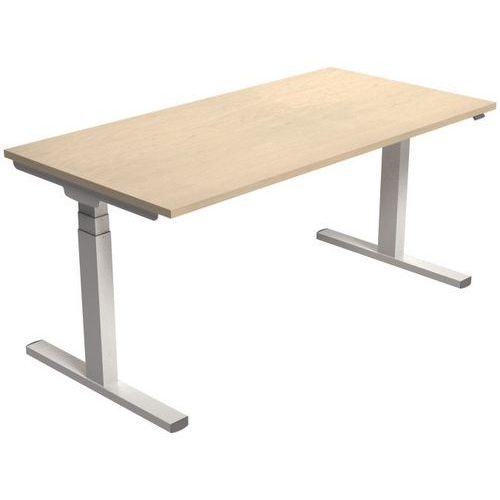 Bureau électrique ergonomique Kelli Chêne 160 cm - Image principale