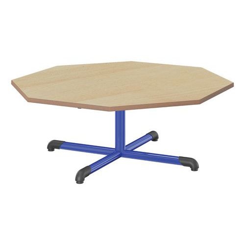 Table fixe Chloé plateau hêtre pied central octogonale - Mobidecor - Image principale