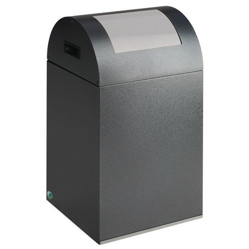 Poubelle tri anti-feu - 43 L - Antique trappe anthracite - Image principale