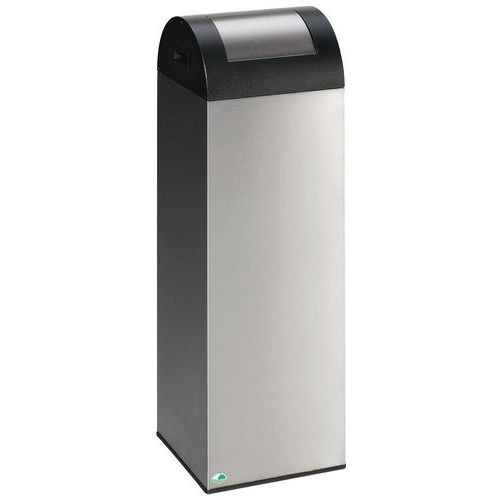 A276916 Poubelle tri sélectif anti-feu - Inox 89 L - Avec trappe - Image principale