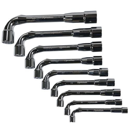 Jeu de 9 clés à pipe débouchées 6x12 pans - Manutan - Image principale