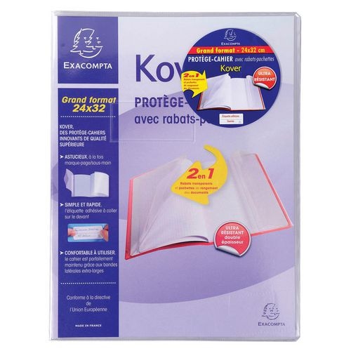 Set de 60 Protège-cahier 240x320 Translucide incolore - Image principale
