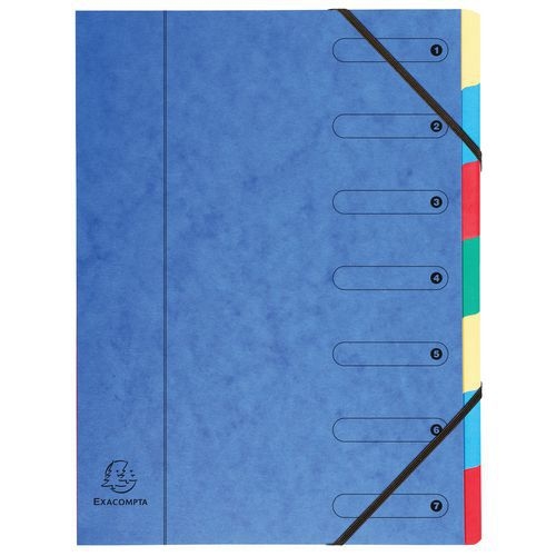 Lot de 8 Trieur harmonika nature future carte lustrée 7 compartiments - Image principale