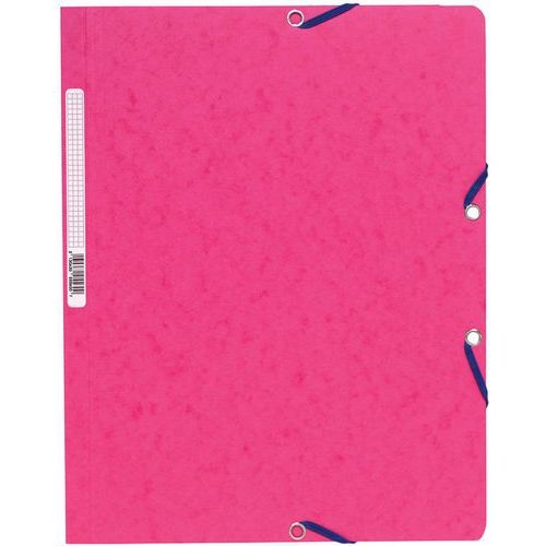 Chemise élastique sans rabat carte lustrée 400gm² A4 fuchsia (lot de 25) - Image principale