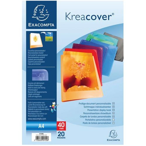 Protège-documents en PP semi rigide kreacover® 40 vues A4 - Image principale