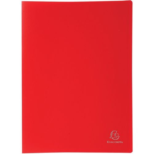 Lot 25 Protège-documents rouge PP souple opaque 20 vues A4 - Image principale