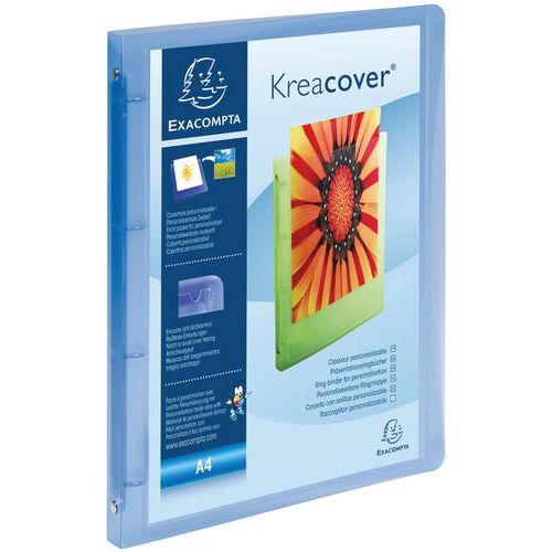 Classeur 4 anneaux 15mm PP chromaline 5/10e kreacover® A4 - Image principale