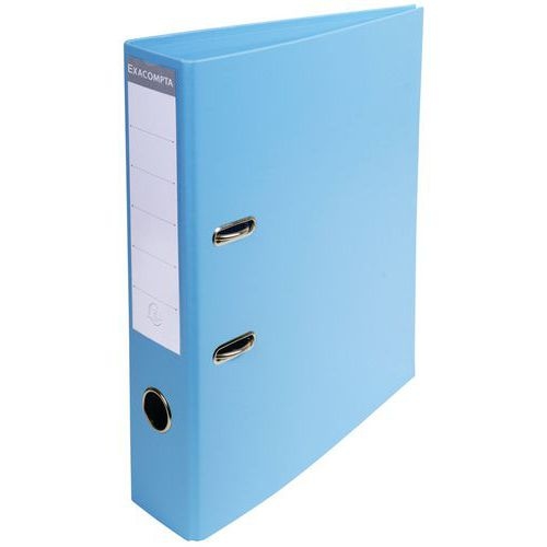 Lot de 10 classeurs à levier pvc a4 dos de 70mm Bleu clair - Image principale