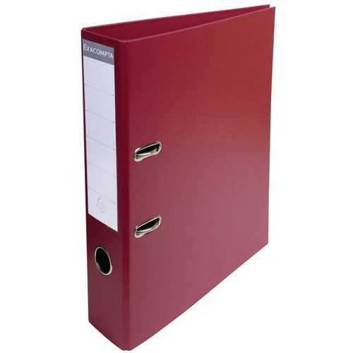 Lot de 10 classeurs à levier pvc a4 dos de 70mm Bordeaux - Image principale