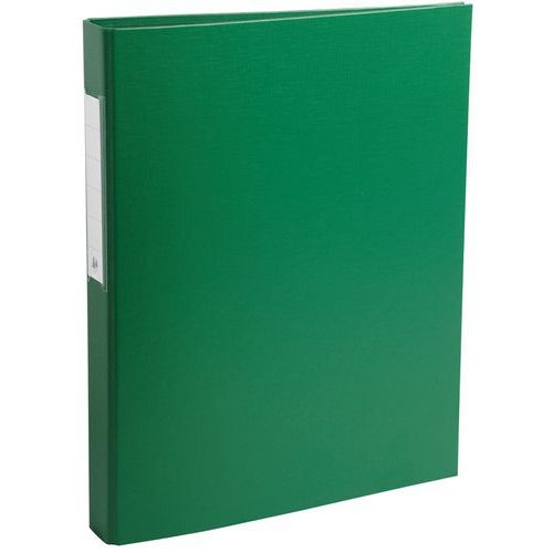 Lot de 10 classeurs rembordé PP 2 anneaux rond 25mm sur 3eme Vert - Image principale