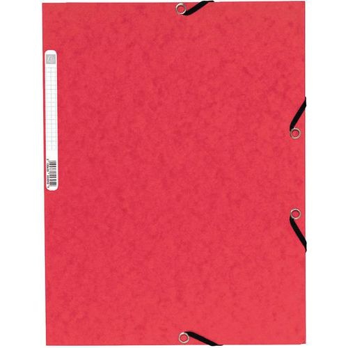 Chemise à élastique 3 rabats carte lustrée 355gm² A4 - Image 3