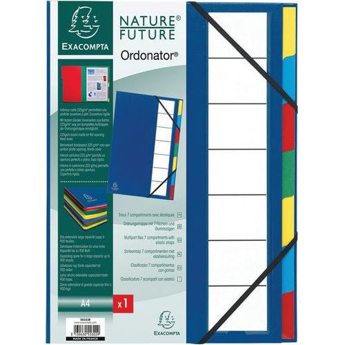 Trieur rigide ordonator dos extensible 7 compartiments noir - Image 3
