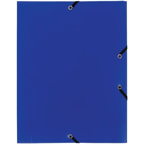 Lot de 30 chemises à élastique 3 rabats PP 4/10e opaque eco A4 Bleu - Image principale