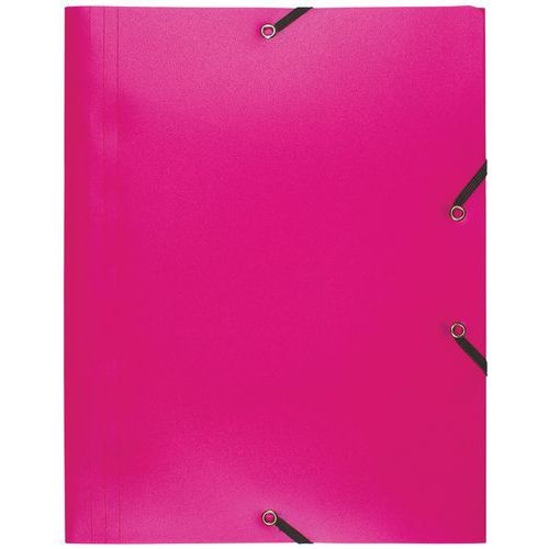Lot de 30 chemises à élastique 3 rabats PP 4/10e opaque eco A4 Fuschia - Image principale