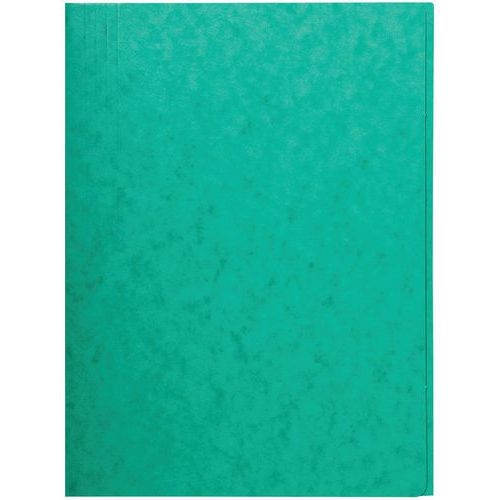 Lot de 25 chemises simple sans élastique avec 3 rabats 400gm² A4 Vert - Image principale