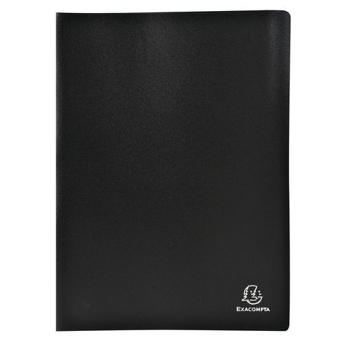 Lot de 8 Protège-documents en PP souple opaque 200 vues A4 Noir - Image principale