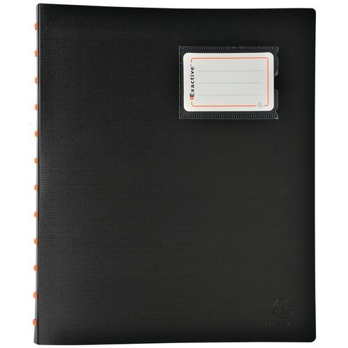 Lot de 4 Protège-documents à anneaux et pochettes 60 vues A4 Noir - Image principale