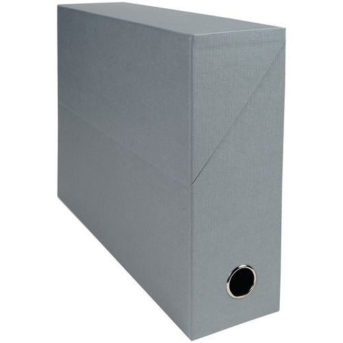 Lot de 5 boîtes transfert dos 90mm papier toeilé Gris - Image principale