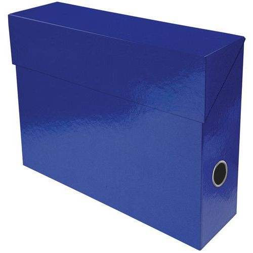 Lot de 5 boîtes transfert dos 90mm iderama Bleu foncé - Image principale