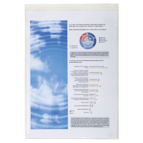 Sachet de 10 étuis de protection simple pvc lisse 15/100e A4 - Image 2